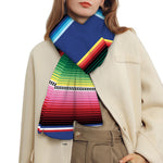 Ethnic Mexican Serape Pattern Print Scarf