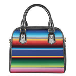 Ethnic Mexican Serape Pattern Print Shoulder Handbag