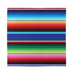 Ethnic Mexican Serape Pattern Print Silk Bandana