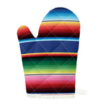 Ethnic Mexican Serape Pattern Print Single Oven Mitt