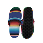 Ethnic Mexican Serape Pattern Print Slippers