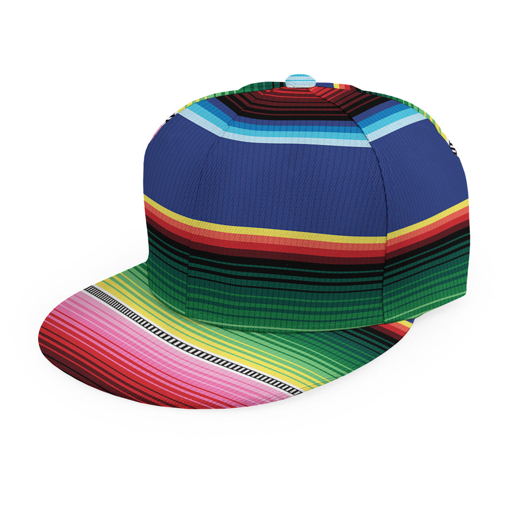 Ethnic Mexican Serape Pattern Print Snapback Cap