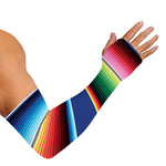 Ethnic Mexican Serape Pattern Print Sun Protection Arm Sleeves