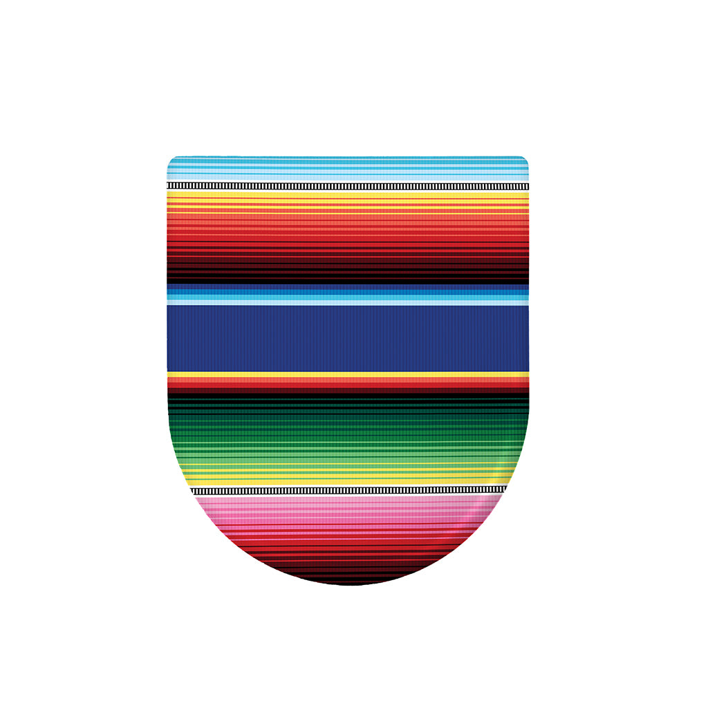 Ethnic Mexican Serape Pattern Print Toilet Lid Cover