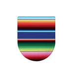 Ethnic Mexican Serape Pattern Print Toilet Lid Cover