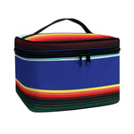 Ethnic Mexican Serape Pattern Print Travel Makeup Bag