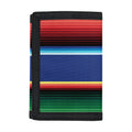 Ethnic Mexican Serape Pattern Print Trifold Wallet