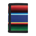 Ethnic Mexican Serape Pattern Print Trifold Wallet