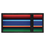 Ethnic Mexican Serape Pattern Print Trifold Wallet