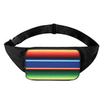 Ethnic Mexican Serape Pattern Print Waist Bag