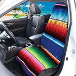 Ethnic Mexican Serape Pattern Print Waterproof Car Seat Cover