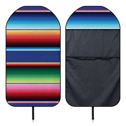 Ethnic Mexican Serape Pattern Print Waterproof Car Seat Cover