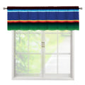 Ethnic Mexican Serape Pattern Print Window Valance