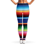 Ethnic Mexican Serape Pattern Print Women's Leggings