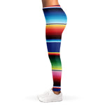 Ethnic Mexican Serape Pattern Print Women's Leggings