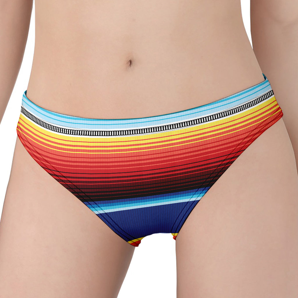 Ethnic Mexican Serape Pattern Print Women's Panties