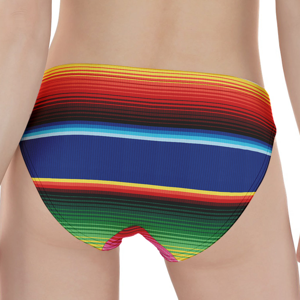 Ethnic Mexican Serape Pattern Print Women's Panties