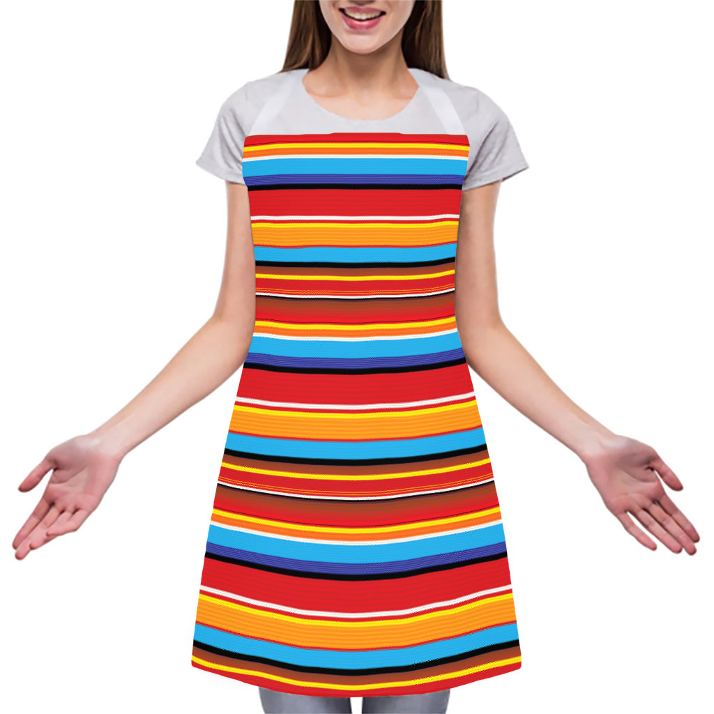 Ethnic Mexican Woven Pattern Print Adjustable Apron