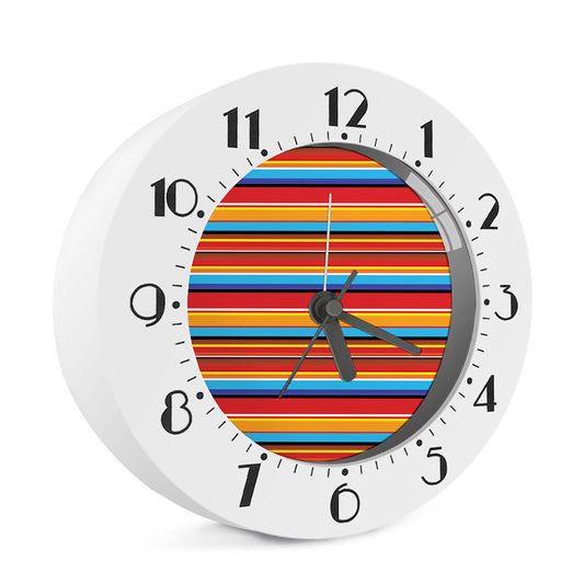 Ethnic Mexican Woven Pattern Print Alarm Clock