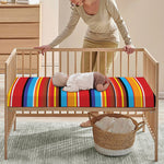 Ethnic Mexican Woven Pattern Print Baby Crib Sheet