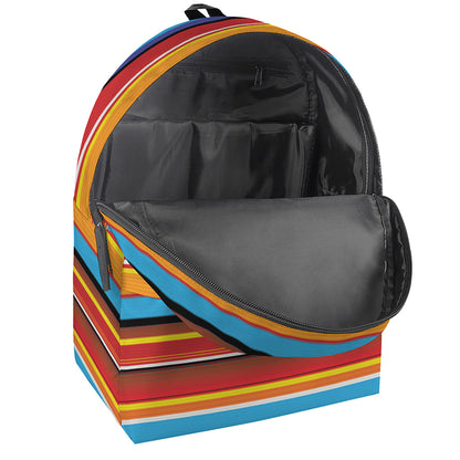 Ethnic Mexican Woven Pattern Print Backpack