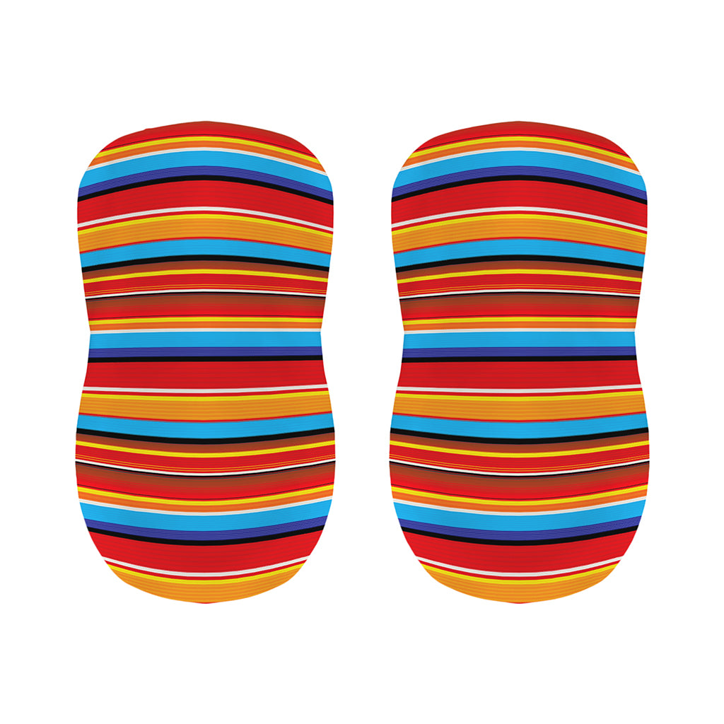 Ethnic Mexican Woven Pattern Print Bar Stool Covers