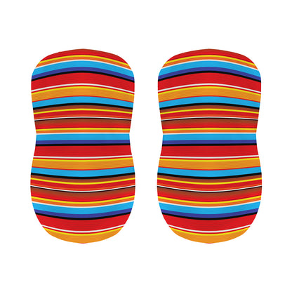 Ethnic Mexican Woven Pattern Print Bar Stool Covers