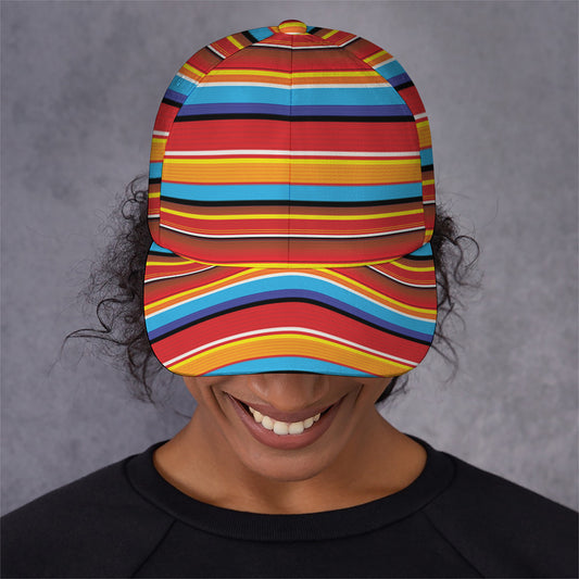 Ethnic Mexican Woven Pattern Print Baseball Cap