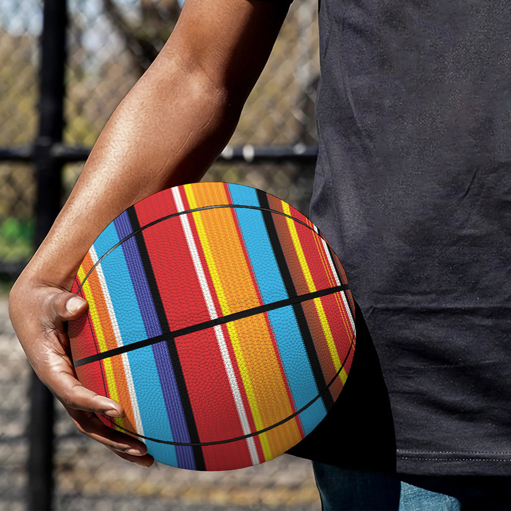 Ethnic Mexican Woven Pattern Print Basketball
