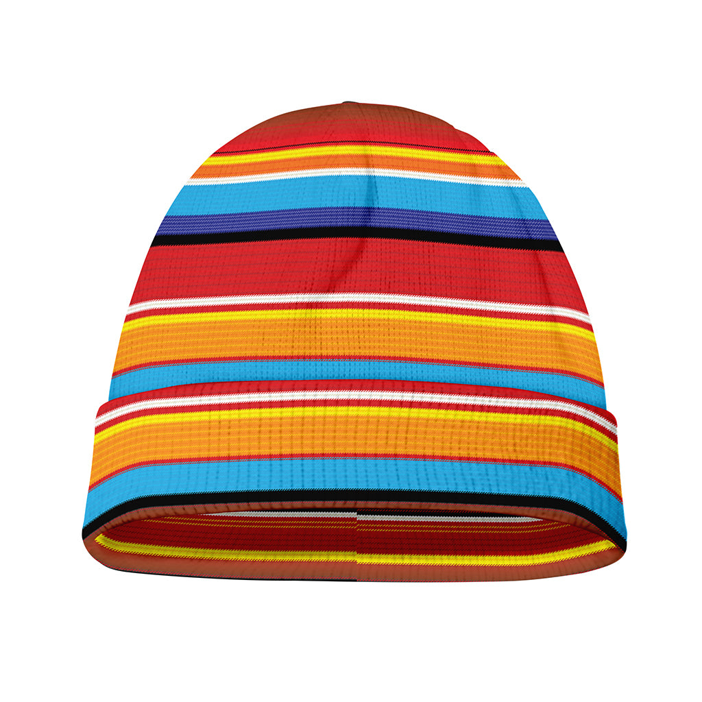 Ethnic Mexican Woven Pattern Print Beanie
