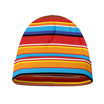 Ethnic Mexican Woven Pattern Print Beanie