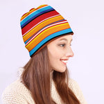 Ethnic Mexican Woven Pattern Print Beanie