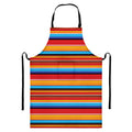 Ethnic Mexican Woven Pattern Print Bib Apron With Pocket
