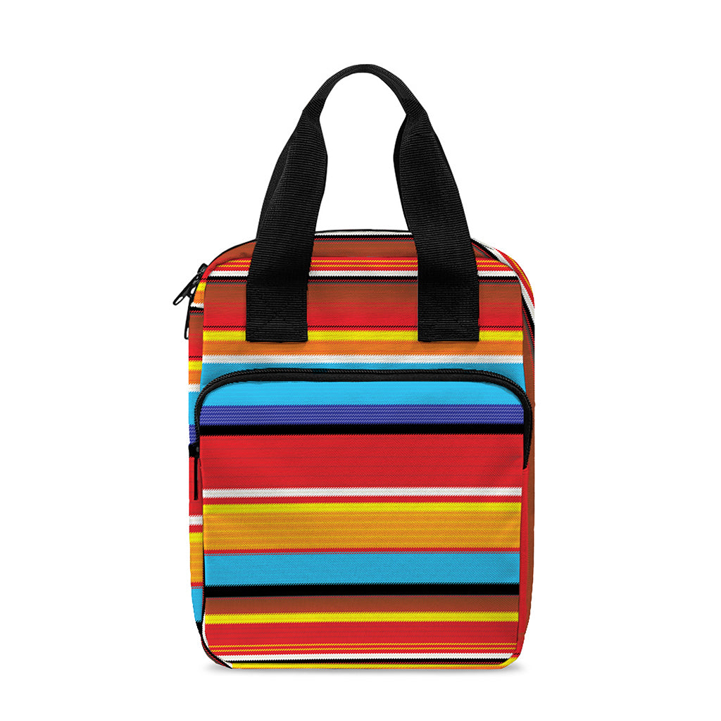 Ethnic Mexican Woven Pattern Print Bible Tote Bag