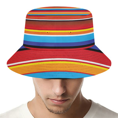 Ethnic Mexican Woven Pattern Print Bucket Hat