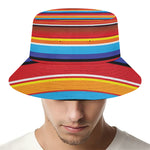 Ethnic Mexican Woven Pattern Print Bucket Hat
