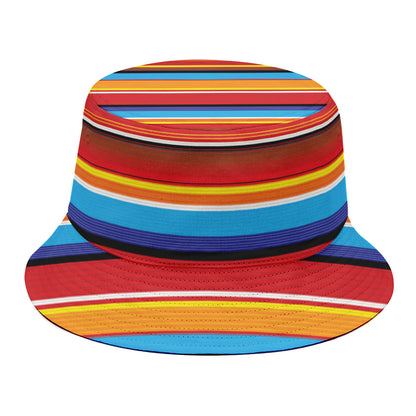 Ethnic Mexican Woven Pattern Print Bucket Hat
