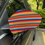 Ethnic Mexican Woven Pattern Print Car Side Mirror Covers