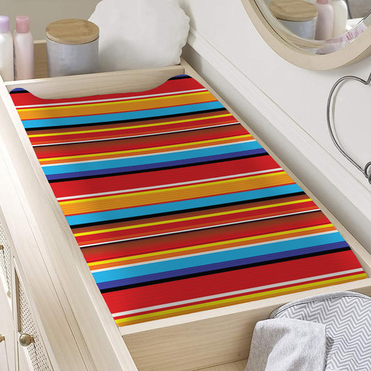 Ethnic Mexican Woven Pattern Print Changing Pad Cover
