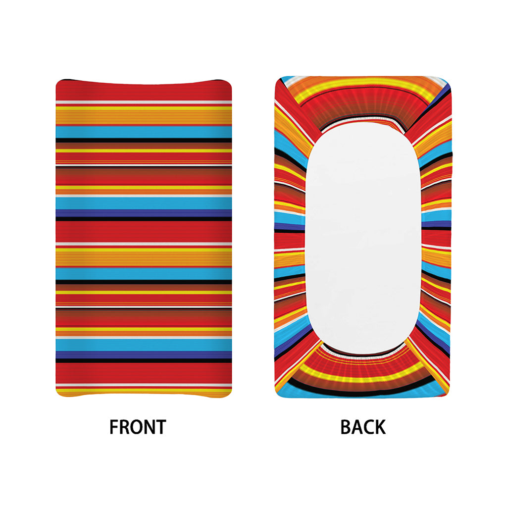 Ethnic Mexican Woven Pattern Print Changing Pad Cover