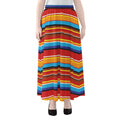 Ethnic Mexican Woven Pattern Print Chiffon Maxi Skirt