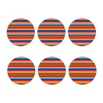 Ethnic Mexican Woven Pattern Print Coaster Set
