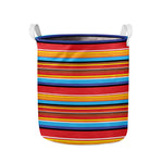 Ethnic Mexican Woven Pattern Print Collapsible Laundry Basket