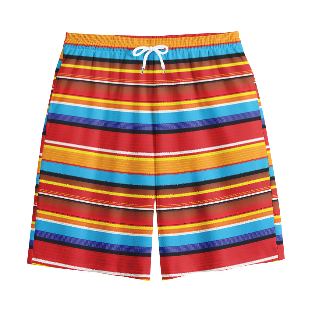 Ethnic Mexican Woven Pattern Print Cotton Shorts