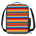 Ethnic Mexican Woven Pattern Print Crossbody Lunch Bag