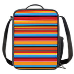 Ethnic Mexican Woven Pattern Print Crossbody Lunch Bag
