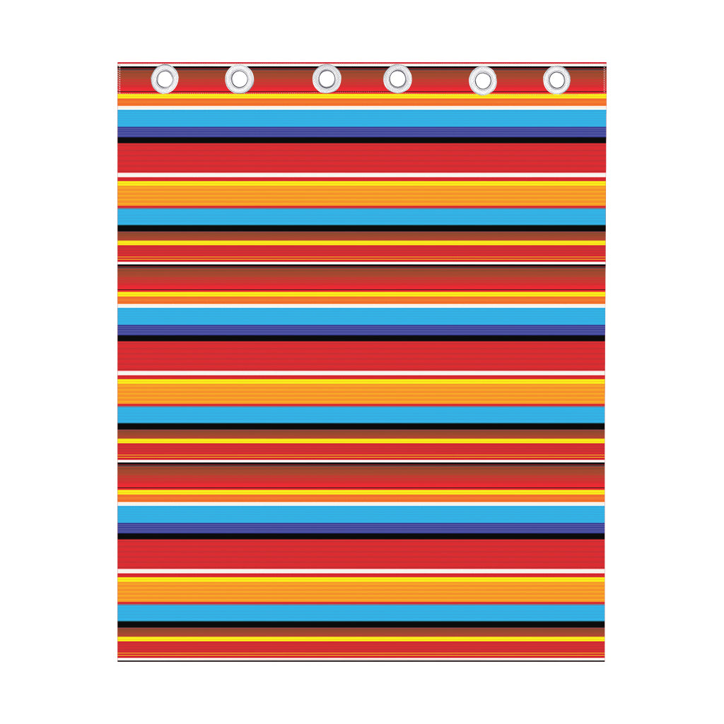 Ethnic Mexican Woven Pattern Print Curtain