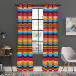 Ethnic Mexican Woven Pattern Print Curtain