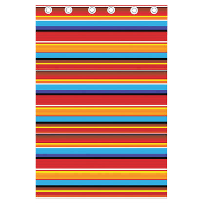 Ethnic Mexican Woven Pattern Print Curtain