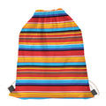 Ethnic Mexican Woven Pattern Print Drawstring Bag